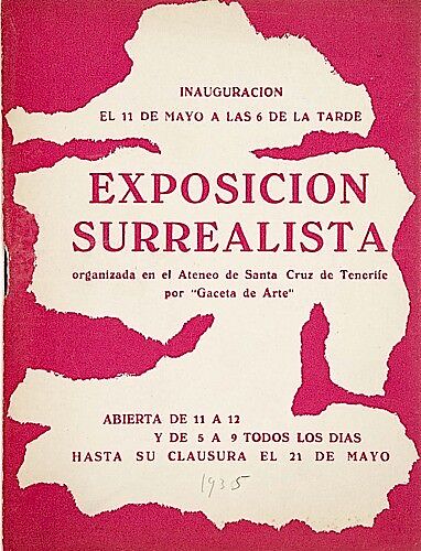 Catalogue for the "Exposición surrealista", Tenerife, Catalogue 