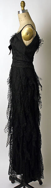 Evening dress, Mainbocher (French and American, founded 1930), silk, French