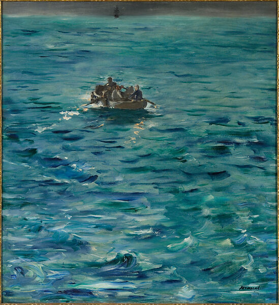 The Escape of Rochefort, Edouard Manet  French, Oil on canvas, French