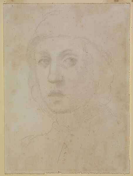 Self-Portrait in the Manner of Filippino Lippi, Edgar Degas  French, Graphite, French