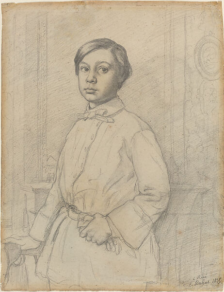 René De Gas, Edgar Degas  French, Graphite, French