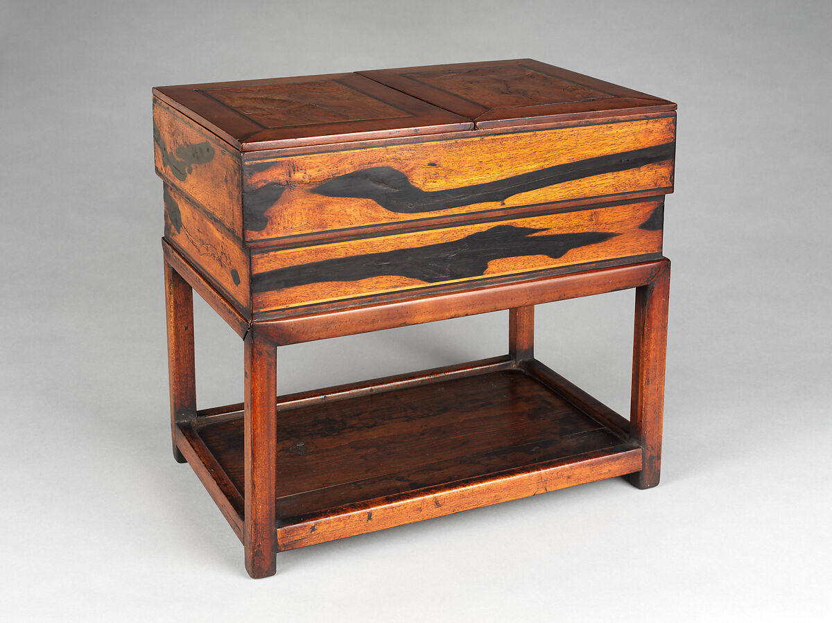 Inkstone cabinet, Persimmon wood, Korea