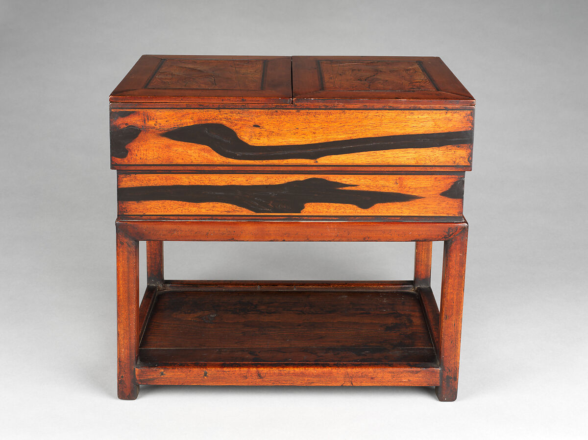 Inkstone cabinet, Persimmon wood, Korea