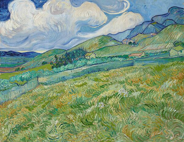 Landscape from Saint-Rémy, Vincent van Gogh  Dutch, Oil on canvas