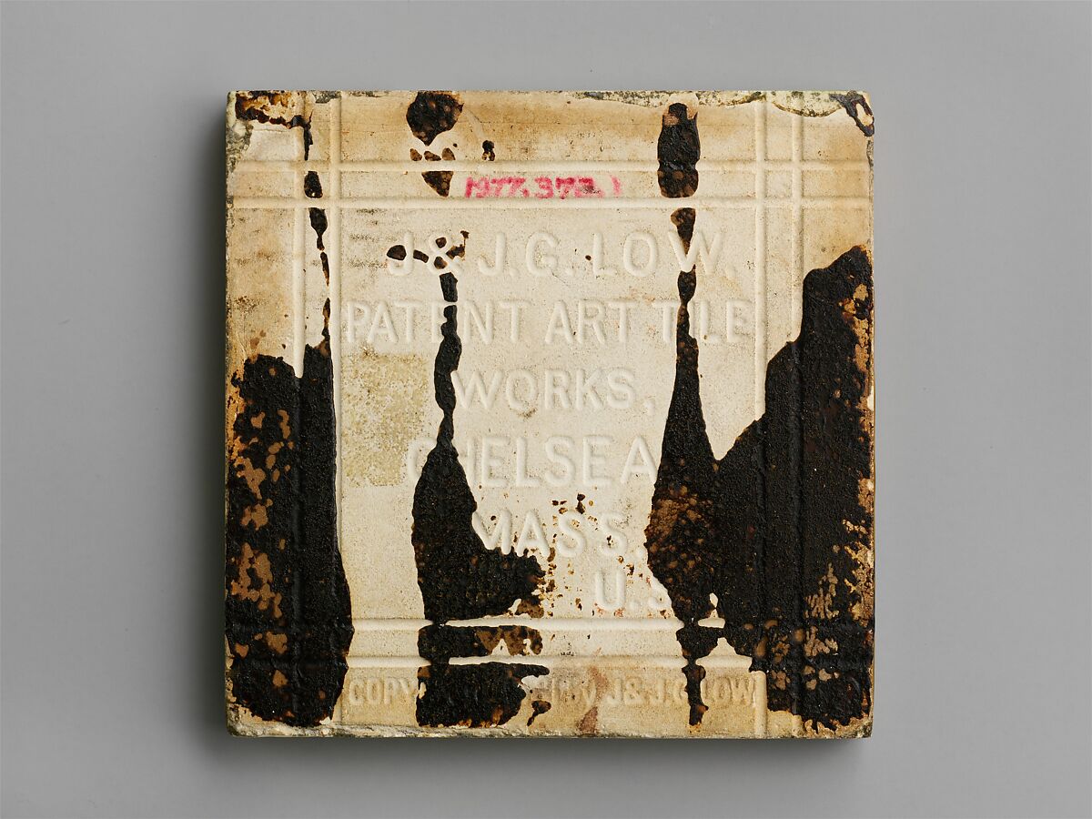Tile, J. and J. G. Low Art Tile Works (American, Chelsea, Massachusetts, 1877–1903), Earthenware, American