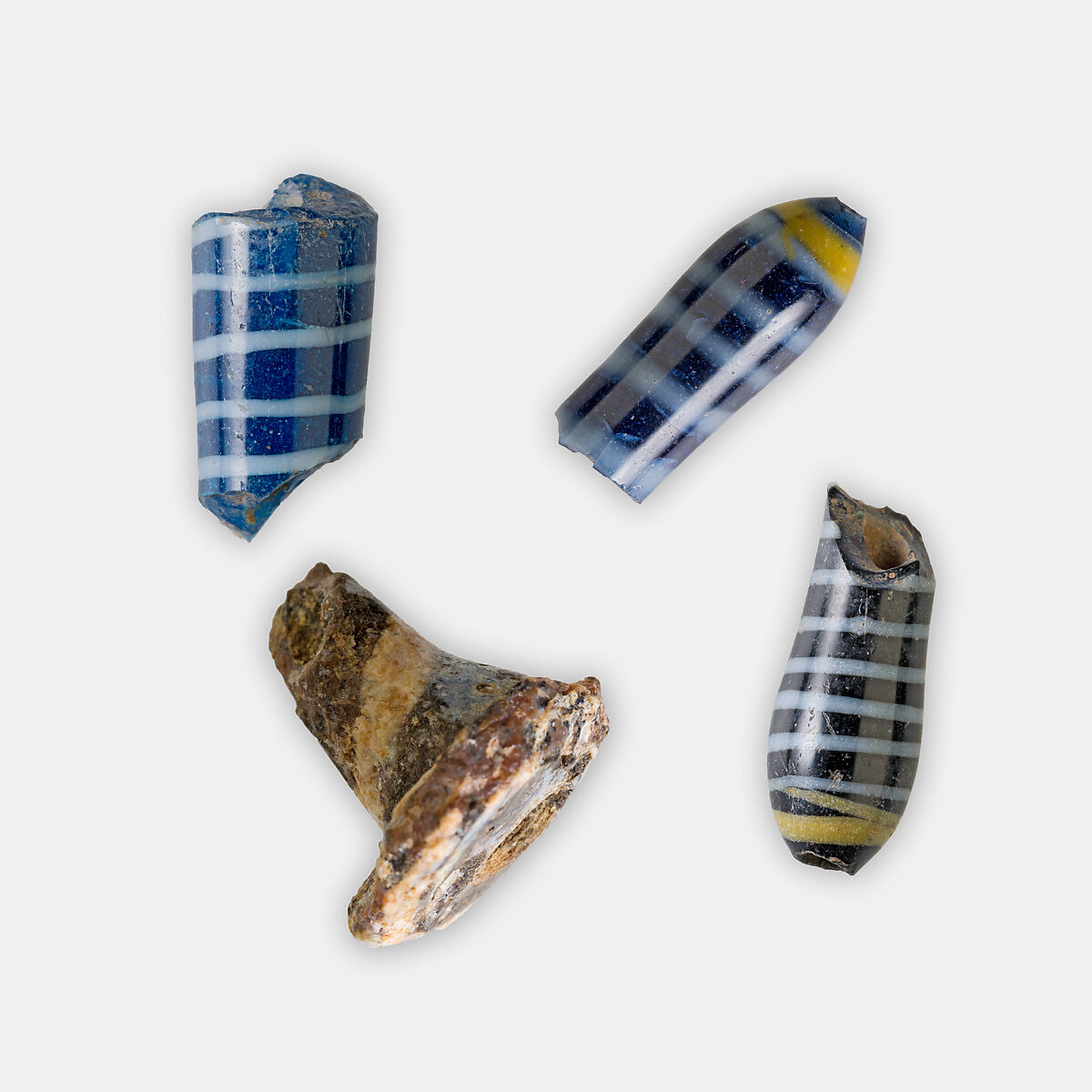 Part of an ear stud, Glass