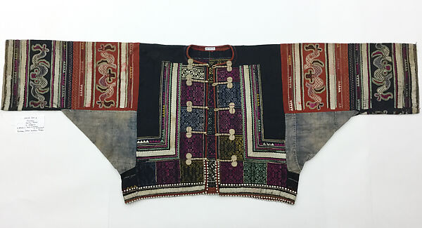 Ensemble, cotton, wool, brass, China (Yi)