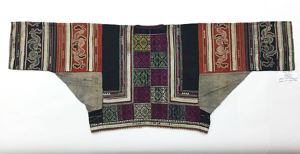 Ensemble, cotton, wool, brass, China (Yi)