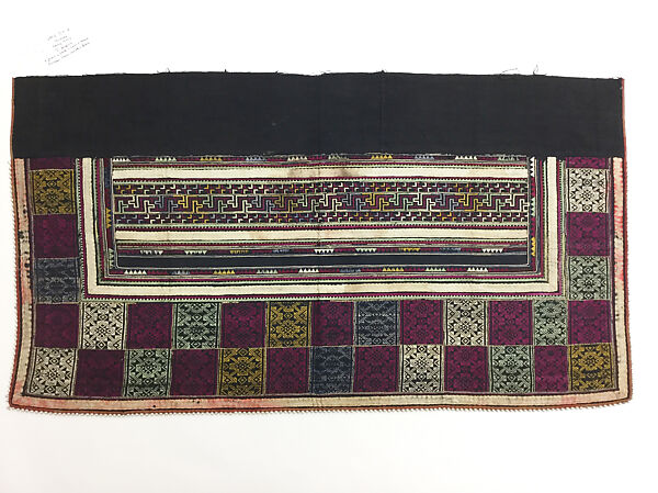 Ensemble, cotton, wool, brass, China (Yi)