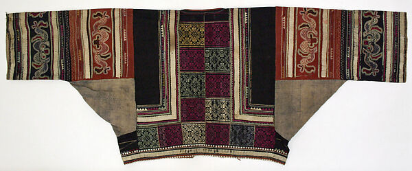 Ensemble, cotton, wool, brass, China (Yi)