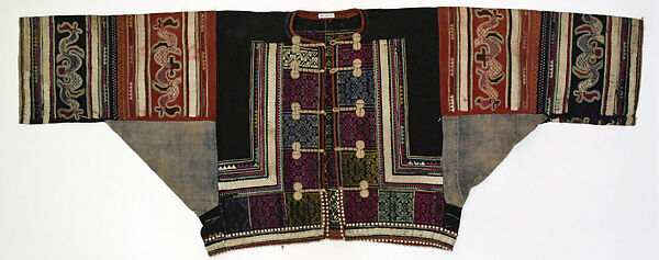 Ensemble, cotton, wool, brass, China (Yi)