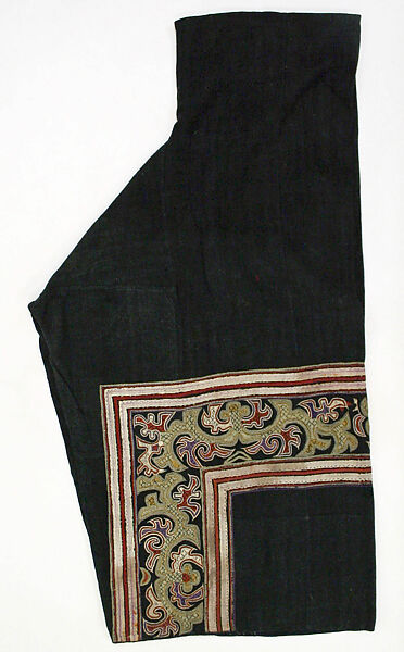 Ensemble, cotton, wool, brass, China (Yi)