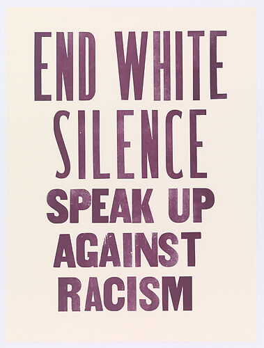 End White Silence Speak Up Against Racism