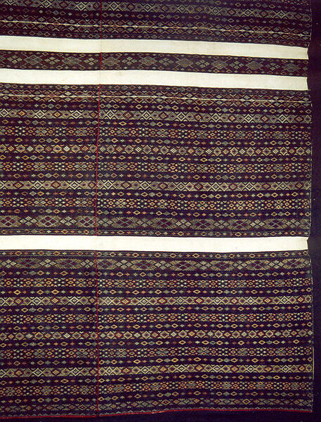 Robe, cotton, silk, Burma (Mara)