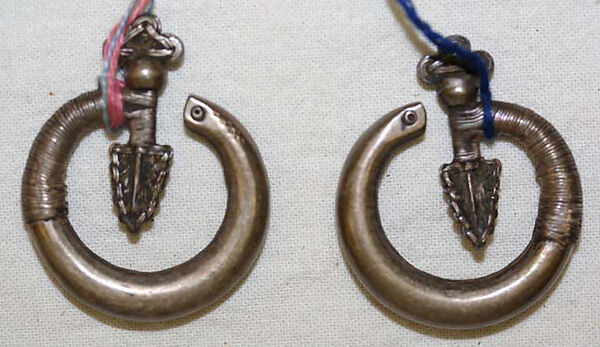 Ensemble, (a–d) cotton, silk; (e) metal, Thailand (Yao Hill)