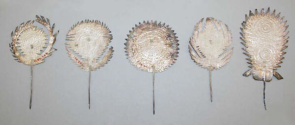 Ensemble, (a–d) cotton, silk; (e) metal, Thailand (Yao Hill)