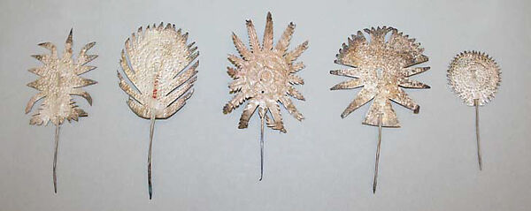 Ensemble, (a–d) cotton, silk; (e) metal, Thailand (Yao Hill)