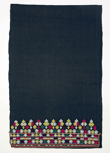 Ensemble, (a–d) cotton, silk; (e) metal, Thailand (Yao Hill)