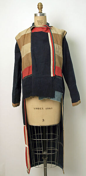 Ensemble, cotton, wool, metal, shell, plastic, Southeast Asia (Lisu)