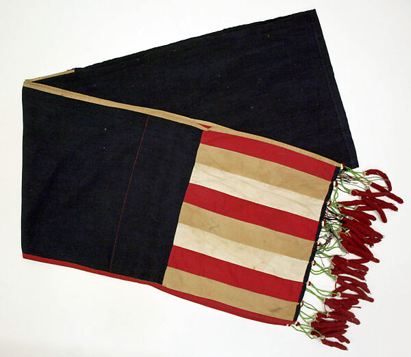 Ensemble, cotton, wool, metal, shell, plastic, Southeast Asia (Lisu)