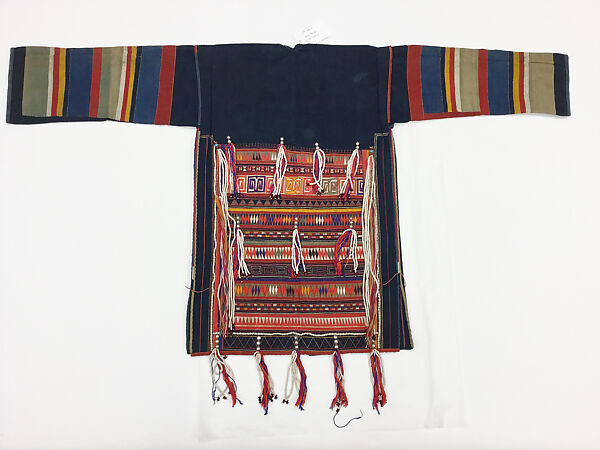 Jacket, cotton, shells, seeds, China (Akha)