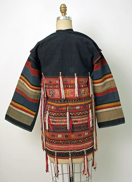 Jacket, cotton, shells, seeds, China (Akha)