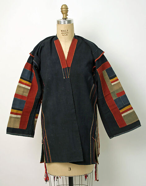 Jacket, cotton, shells, seeds, China (Akha) 