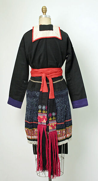 Ensemble, cotton, silk, Southeast  Asia (Hmong)