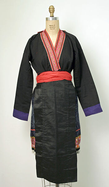 Ensemble, cotton, silk, Southeast  Asia (Hmong) 