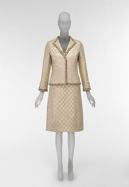 Ensemble, House of Chanel (French, founded 1910), silk, French 