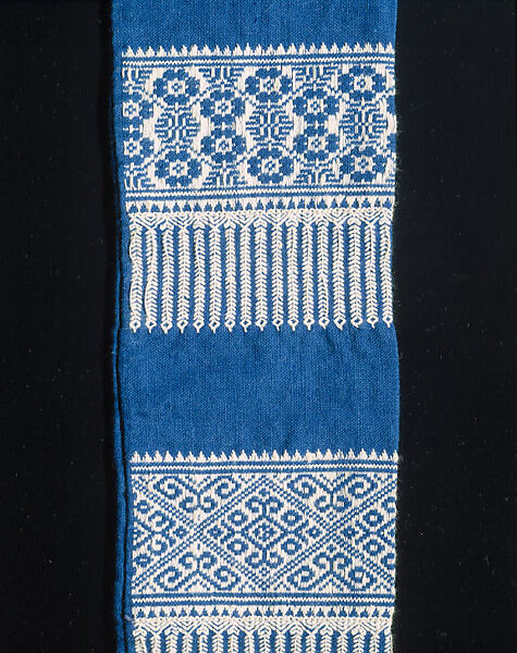 Ensemble, (a–c, e–i) cotton
(d) bast fiber, China (Miao)