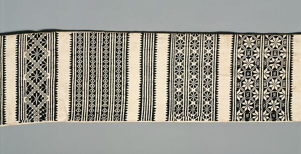 Ensemble, (a–c, e–i) cotton
(d) bast fiber, China (Miao)