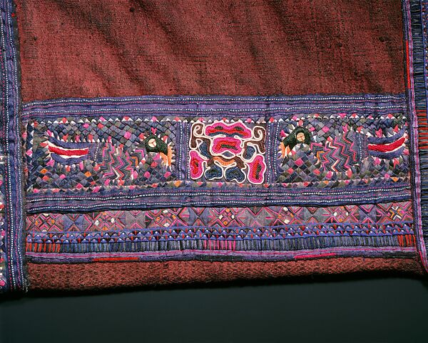 Ensemble, linen, hemp, silk, metal, China (Miao-Geyi)