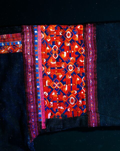 Ensemble, (a, b) cotton
(c) silk, cotton, China (Hmong)