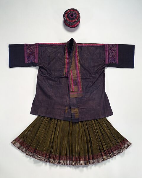 Ensemble, (a–c) cotton
(d) silk, cotton, China (Miao)