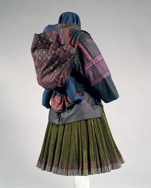 Ensemble, (a–c) cotton
(d) silk, cotton, China (Miao)