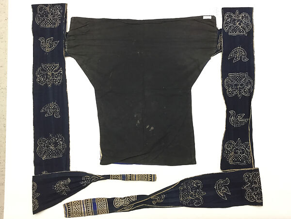 Ensemble, cotton, silk, China (Miao-Gejia)