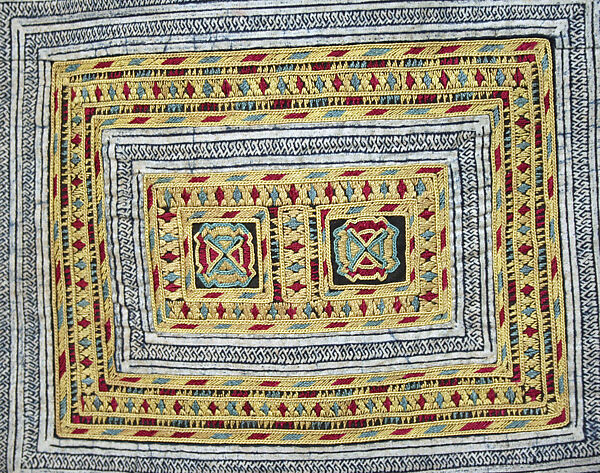 Ensemble, cotton, silk, China (Miao-Gejia)