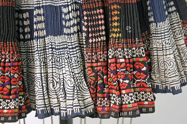 Ensemble, cotton, silk, China (Miao-Gejia)