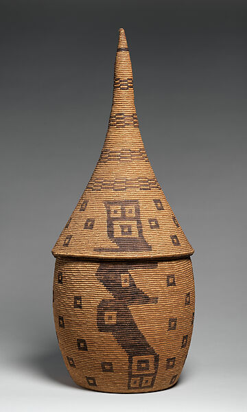 Igiseke (prestige basket), Tutsi artist, Plant fiber, pigment, Tutsi