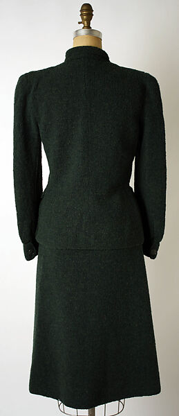 Suit, Attributed to Elsa Schiaparelli (Italian, 1890–1973), wool, probably French