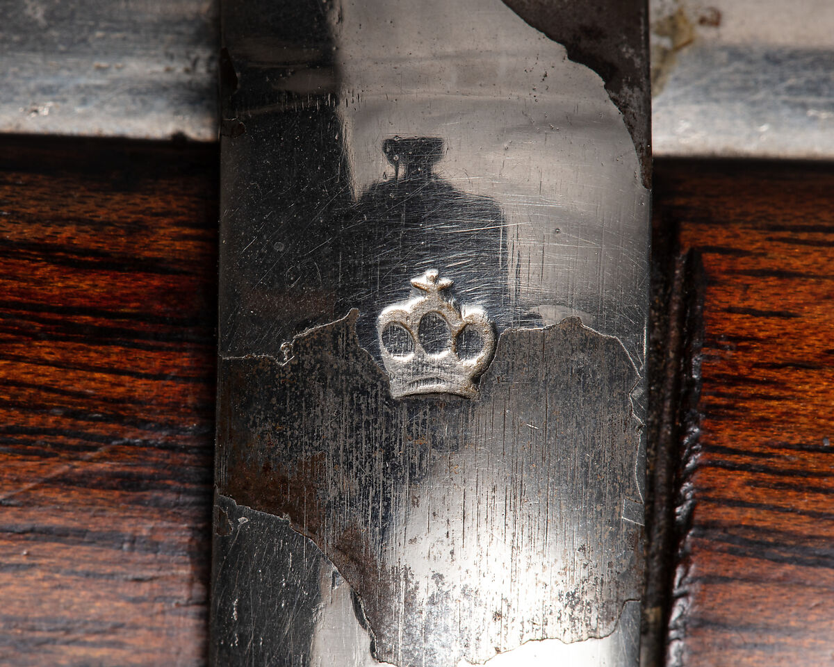 Evans Repeating Rifle Co. Transition Model Lever Action Musket, Manufactured by Evans Repeating Rifle Company (American, Mechanic Falls, Maine 1873–1881), Wood, steel, nickel, American, Mechanic Falls, Maine and New York