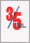 3/5 Of All Persons, Ben Blount  American, Letterpress from wood type