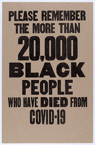 Please Remember The More Than 20,000 Black People Who Have Died From COVID-19