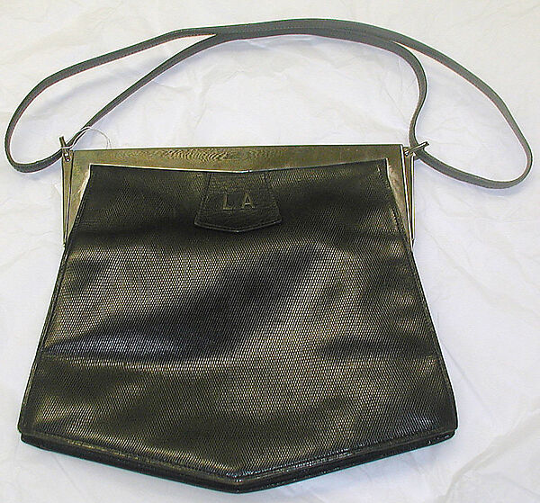 Purse, Hermès (French, founded 1837), leather, silver, French 