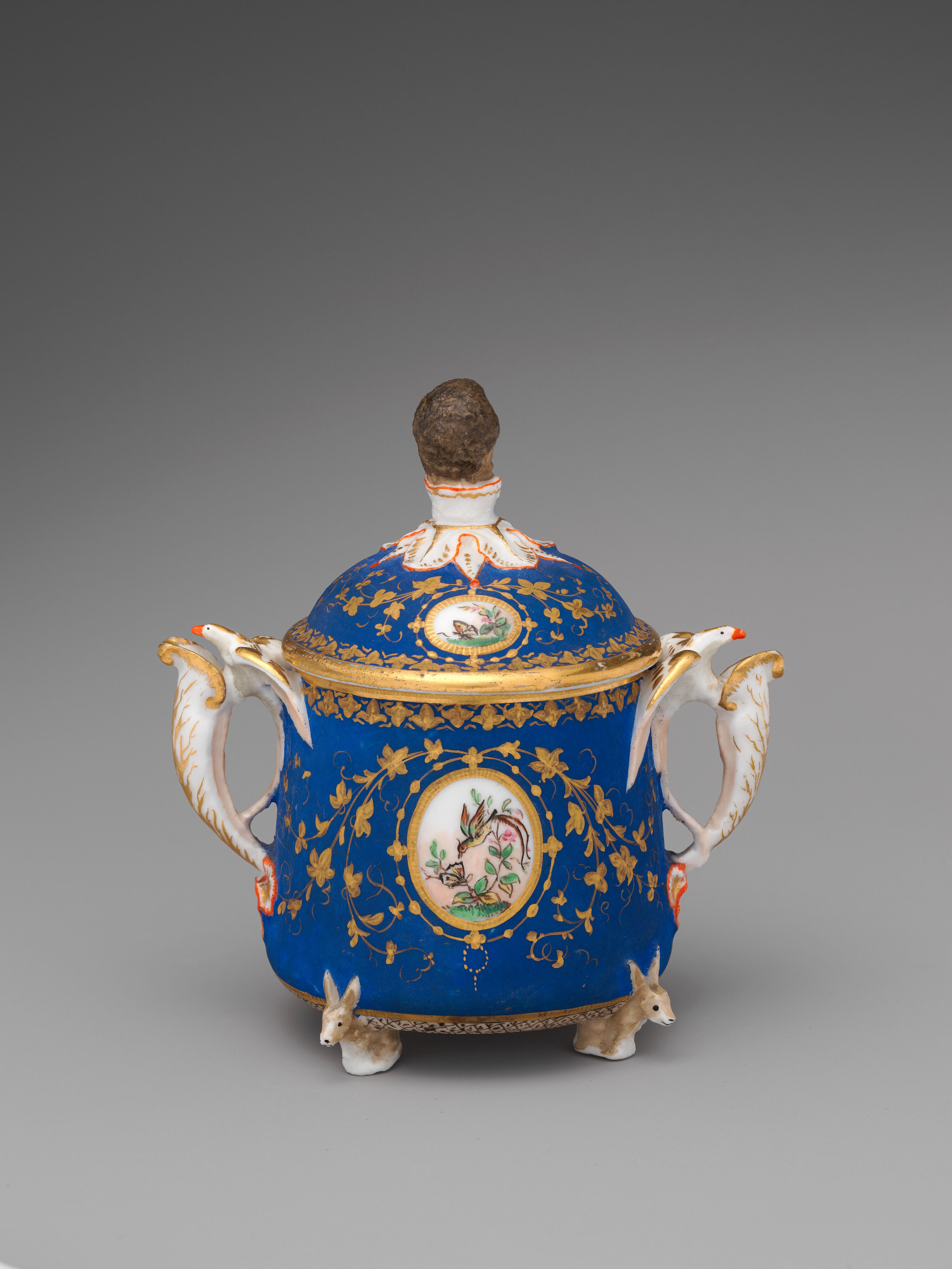 Union Porcelain Works - Partial tea set (teapot, sugar bowl, cream