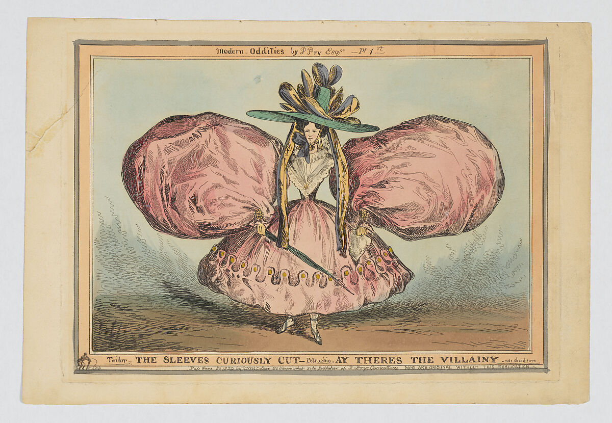 Modern Oddities, by P. Pry Esq., Plate 1st, William Heath (&#39;Paul Pry&#39;) (British, Northumbria 1794/95–1840 Hampstead), Hand-colored etching 