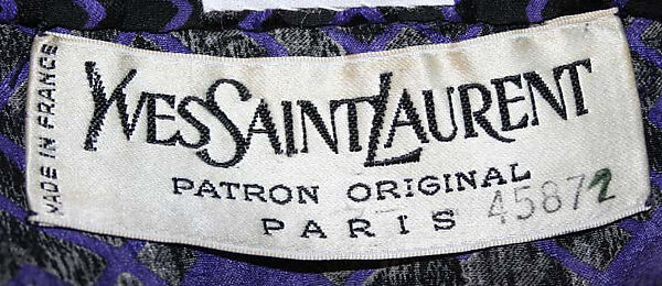 Ensemble, Yves Saint Laurent (French, founded 1961), cotton, silk, wool, French