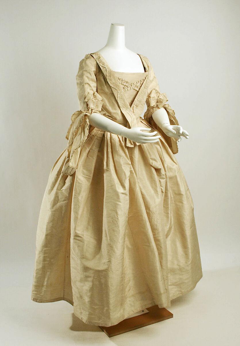 Dress, silk, British 