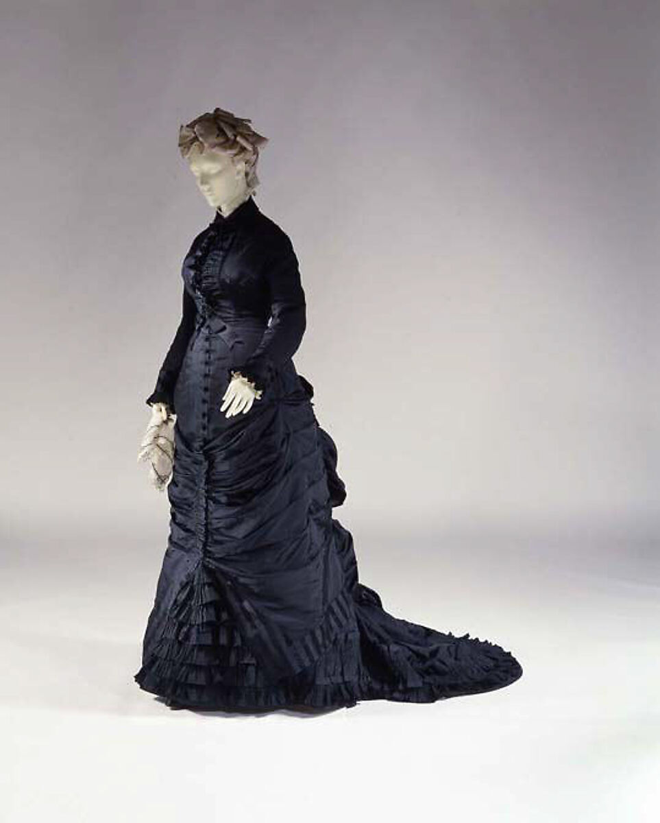 Afternoon dress, silk, American